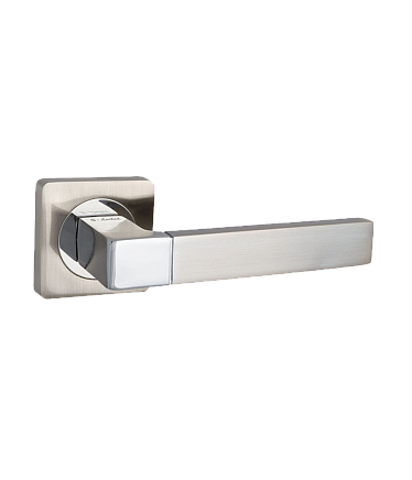 Ручки стандарт Ручка дверная S-Locked на квадратном основании A-167 SN/CP 